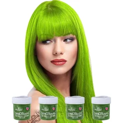 La Riche Directions Colour Hair Dye 4 Pack 100ml (Fluorescent Green)