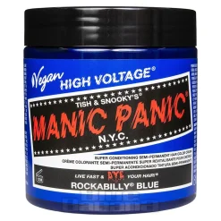 Manic Panic 8oz High Voltage Classic Cream Formula Colour Hair Dye (Rockabilly Blue)