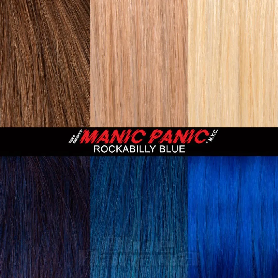 Manic Panic 8oz High Voltage Classic Cream Formula Colour Hair Dye (Rockabilly Blue)