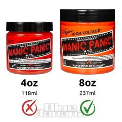 Manic Panic 8oz High Voltage Classic Cream Formula Colour Hair Dye (Psychedelic Sunset)