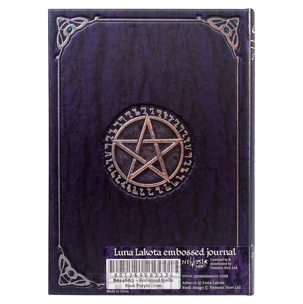 Nemesis Now Embossed A5 Spell Journal (Purple)