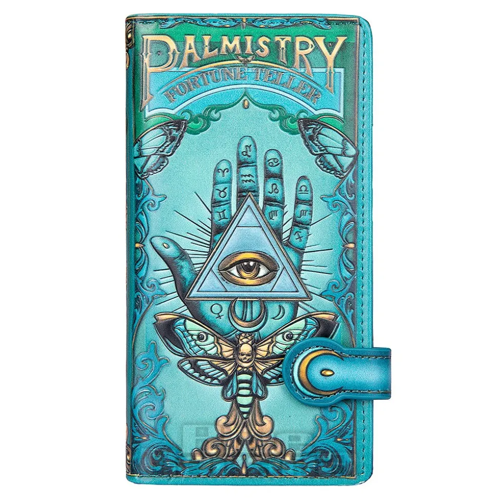 Nemesis Now Embossed Palmistry Purse (Blue)