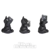 Nemesis Now Three Wise Spell Cats Cat Figurines (Black)
