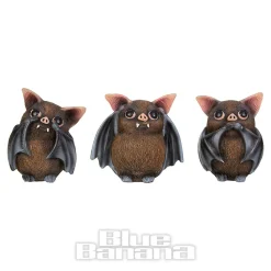 Nemesis Now 3 Wise Bats Figurine (8.5cm)