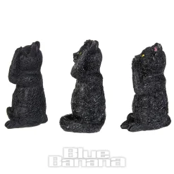 Nemesis Now 3 Wise Felines Figurines (8.5cm)