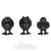 Nemesis Now 3 Wise Ravens Figurines (8.7 CM)