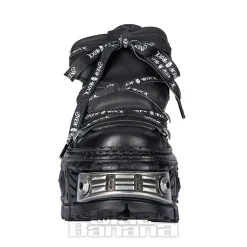 New Rock M-106 C4 Laces Shoe (Black)