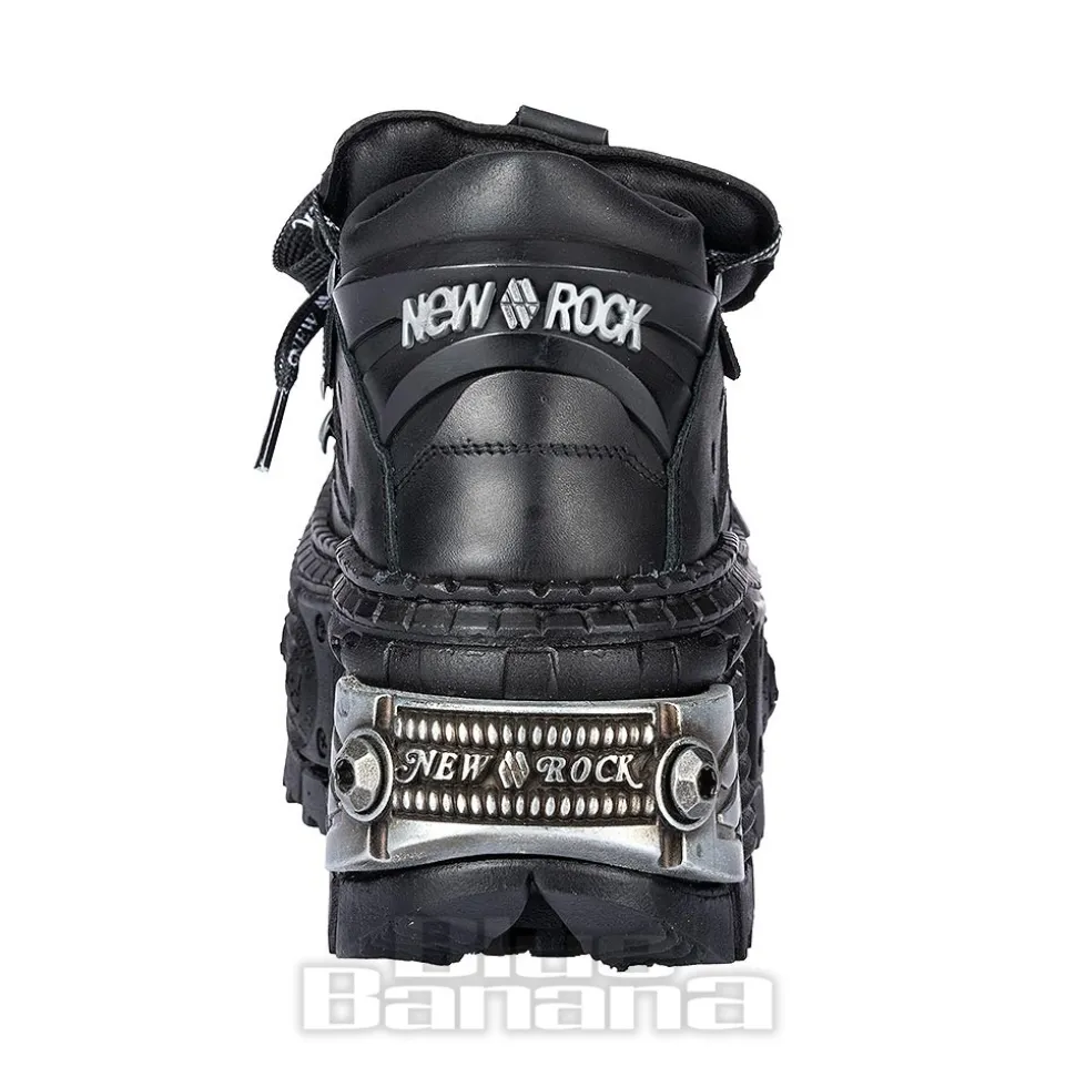 New Rock M-106 C4 Laces Shoe (Black)