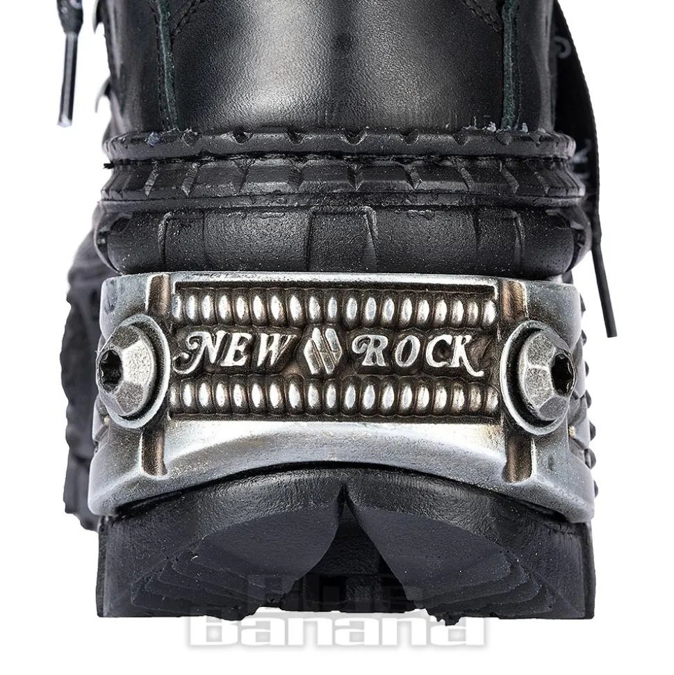 New Rock M-106 C4 Laces Shoe (Black)