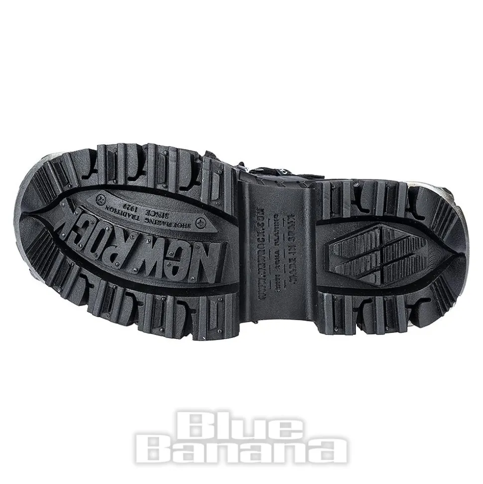 New Rock M-106 C4 Laces Shoe (Black)