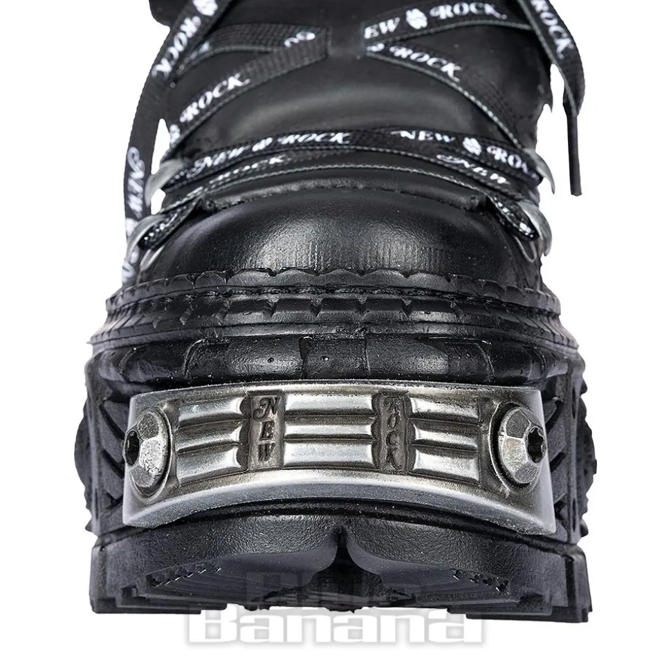 New Rock M-106 C4 Laces Shoe (Black)