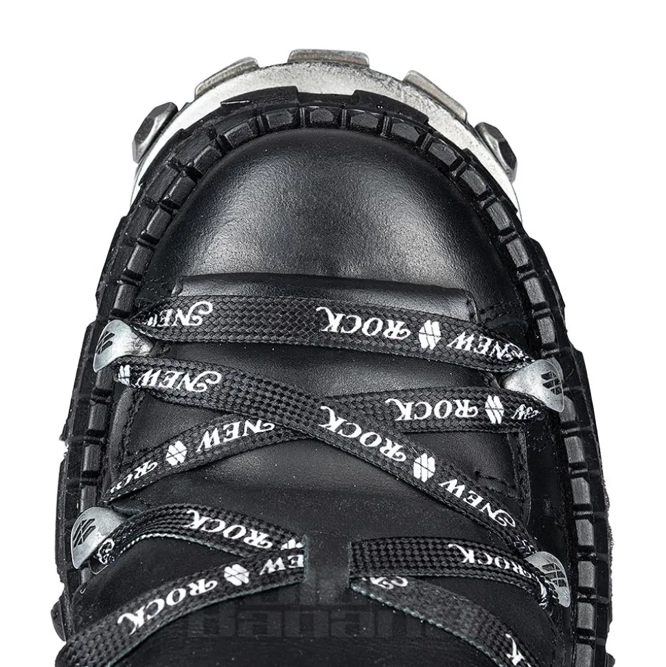 New Rock M-106 C4 Laces Shoe (Black)