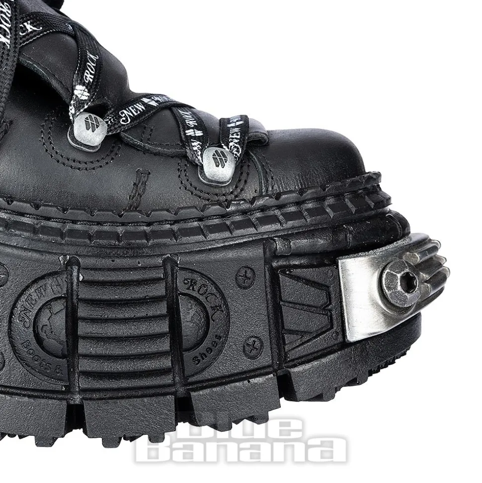 New Rock M-106 C4 Laces Shoe (Black)