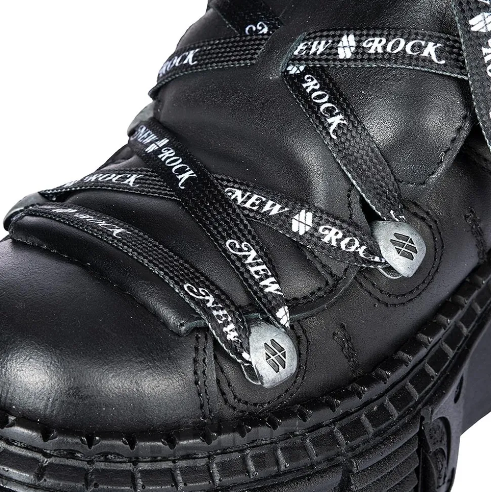 New Rock M-106 C4 Laces Shoe (Black)