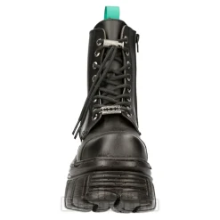 New Rock M-NEWMILI083-VS2 Vegan Military Boots (Black)