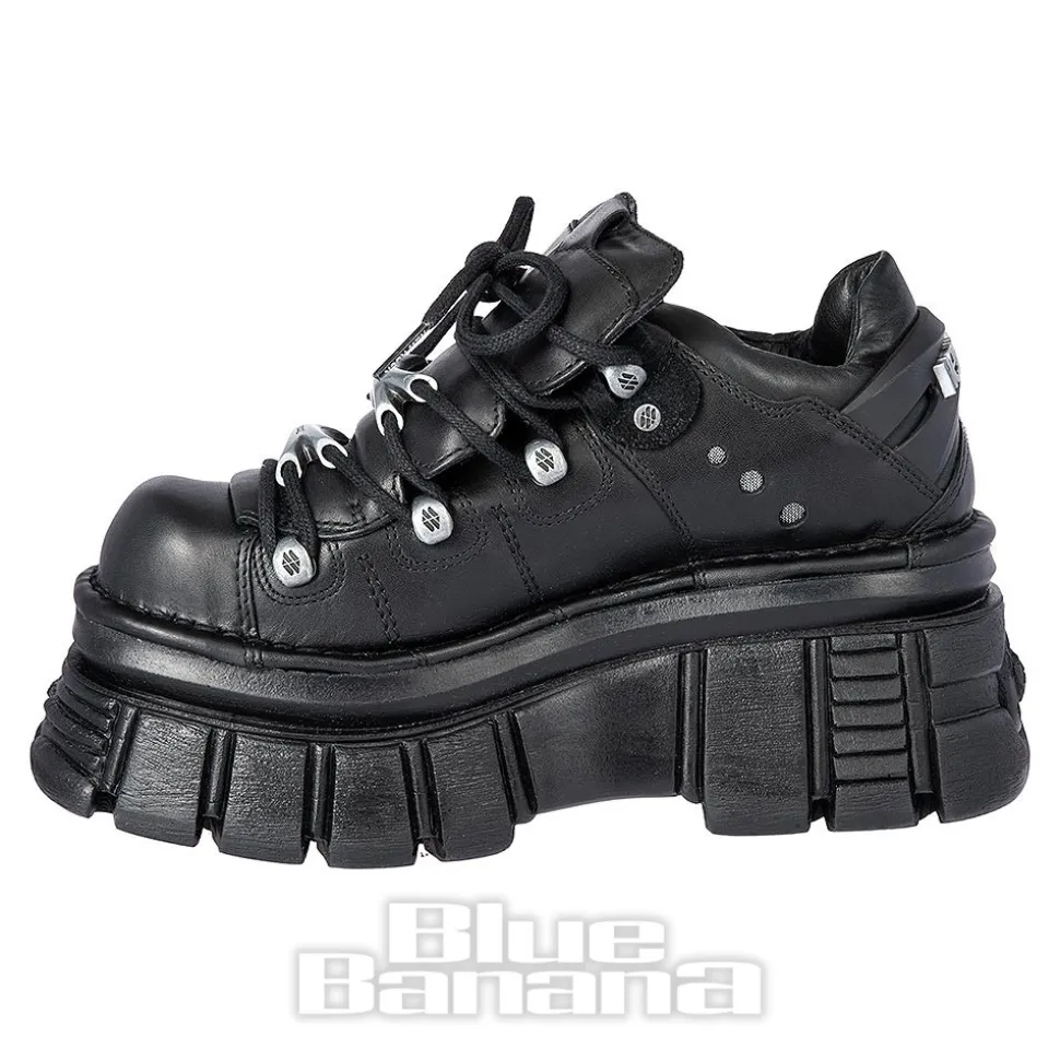 New Rock M.120N-S17 Tower Platform Shoes (Black)