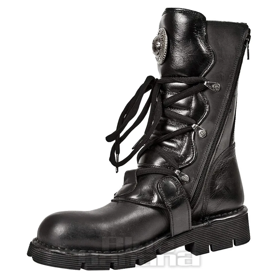 New Rock M.1473-S1 Comfort-Light Boots (Black)