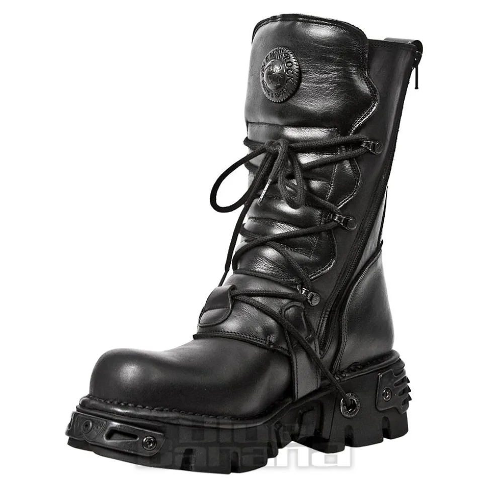 New Rock M.373-S18 Reactor Calf Boots (Black)
