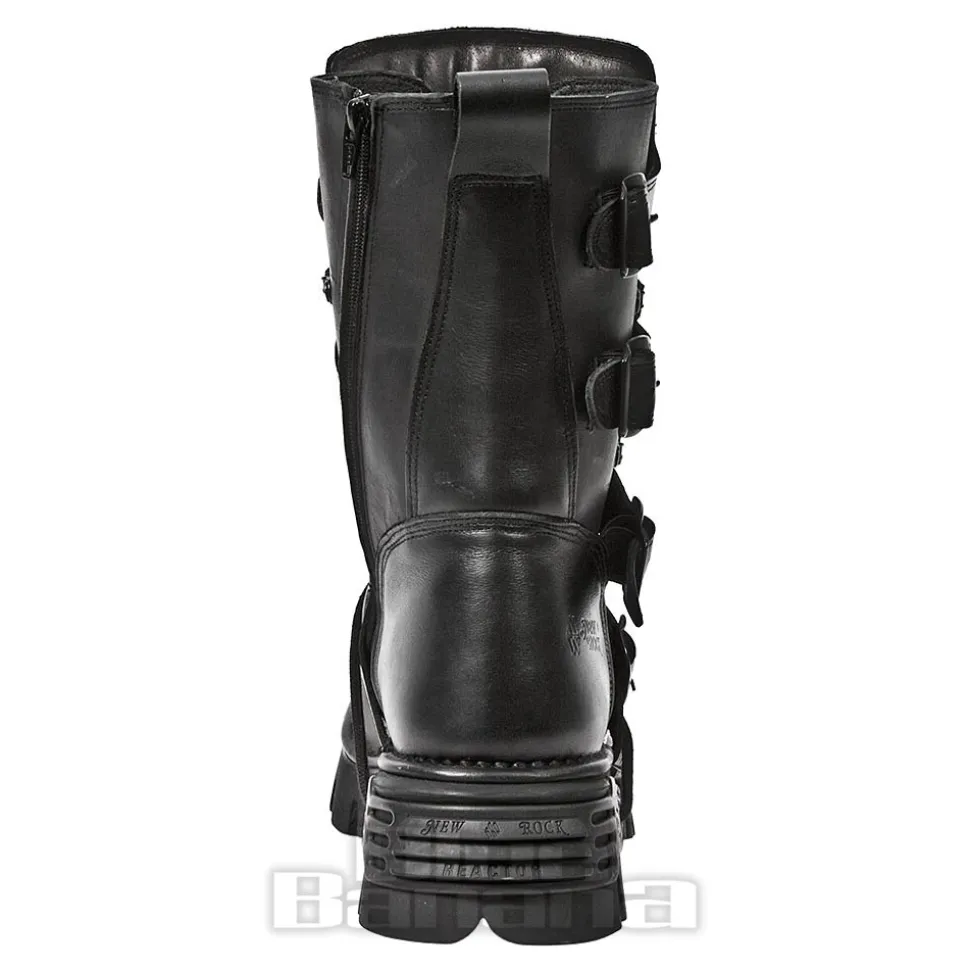 New Rock M.373-S18 Reactor Calf Boots (Black)