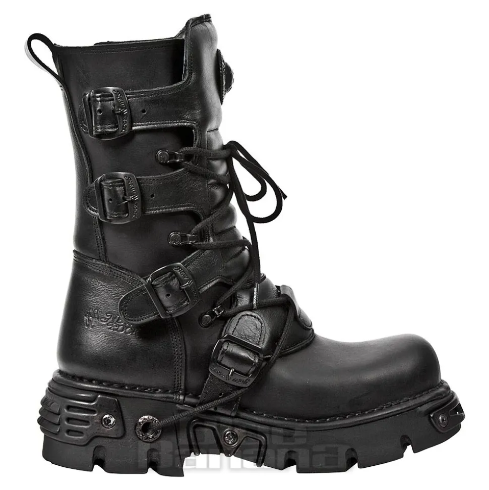 New Rock M.373-S18 Reactor Calf Boots (Black)