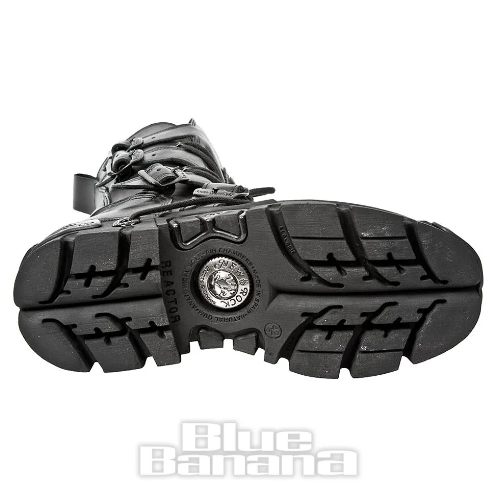 New Rock M.373-S18 Reactor Calf Boots (Black)