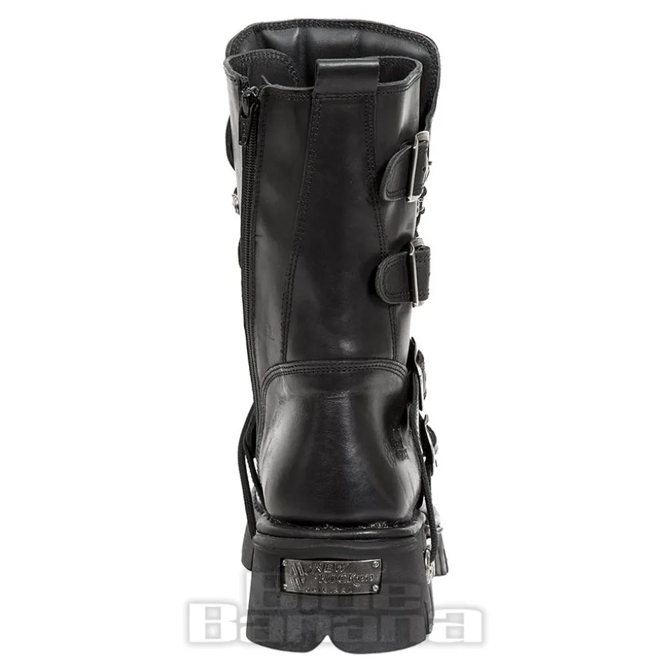 New Rock M.373-S29 Reactor Half Boots (Black)