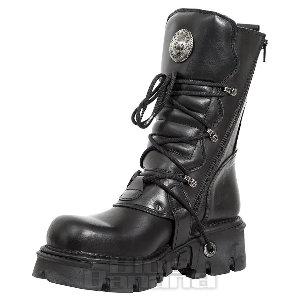 New Rock M.373-S29 Reactor Half Boots (Black)