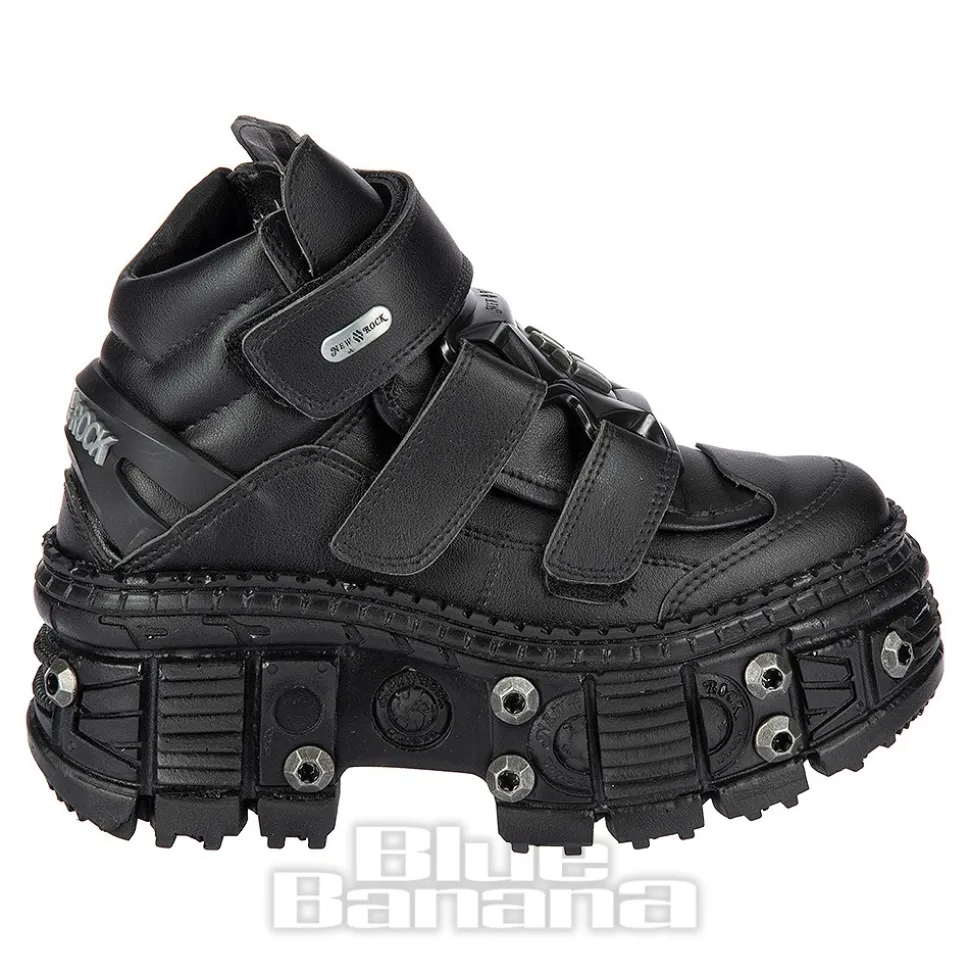 New Rock M.WALL285-V10 Vegan Shoes (Black)