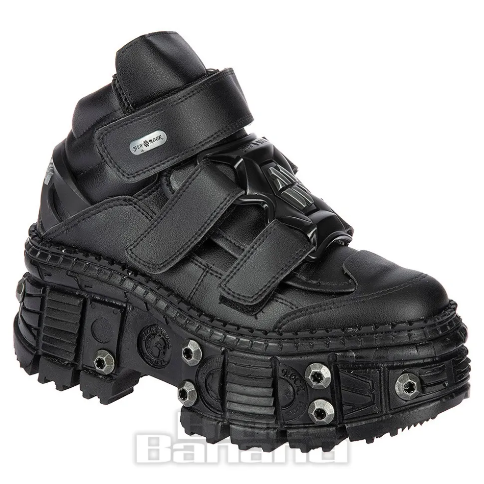 New Rock M.WALL285-V10 Vegan Shoes (Black)