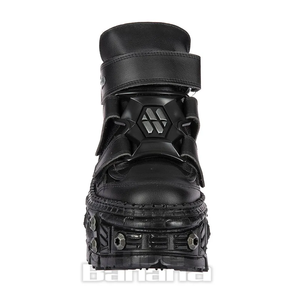 New Rock M.WALL285-V10 Vegan Shoes (Black)