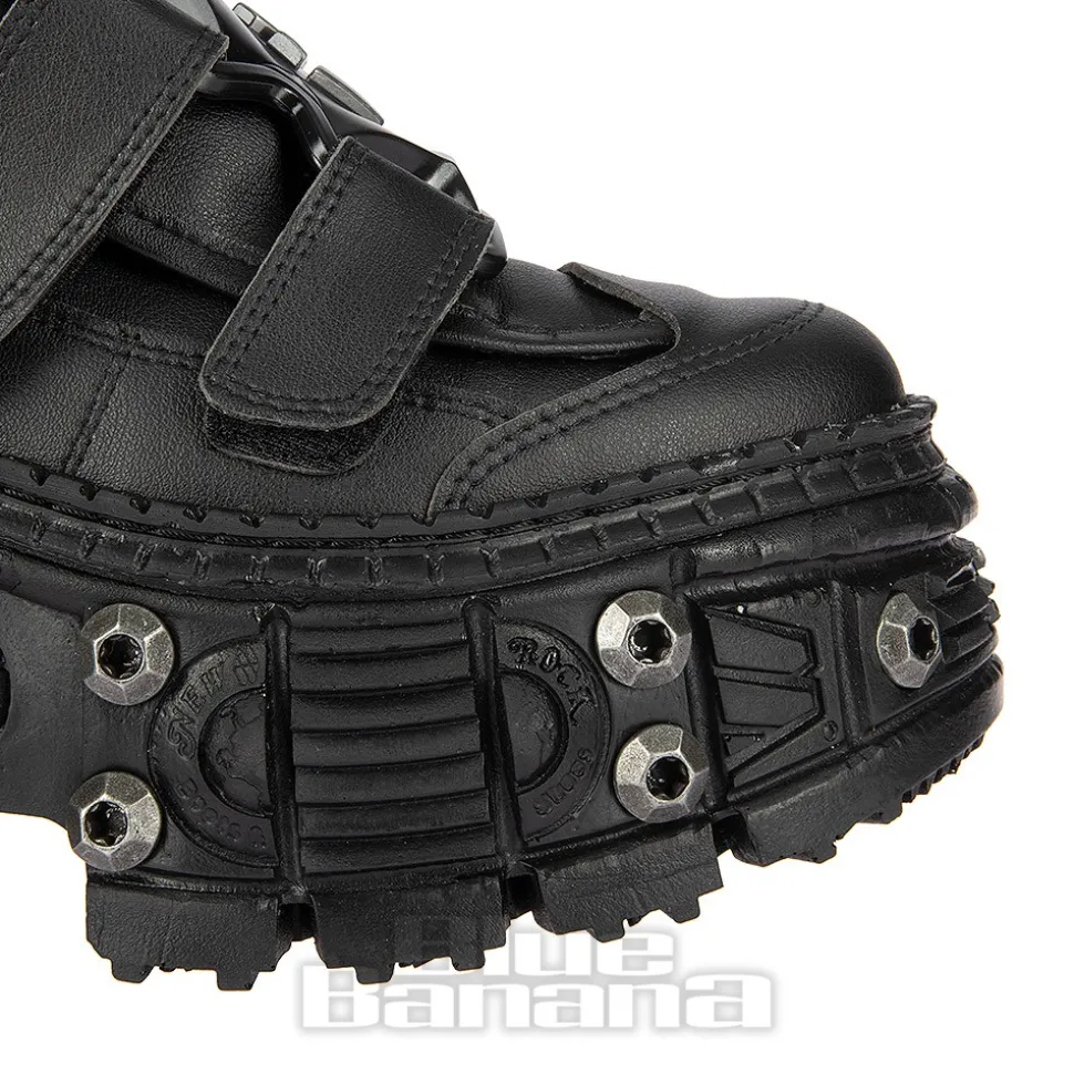 New Rock M.WALL285-V10 Vegan Shoes (Black)