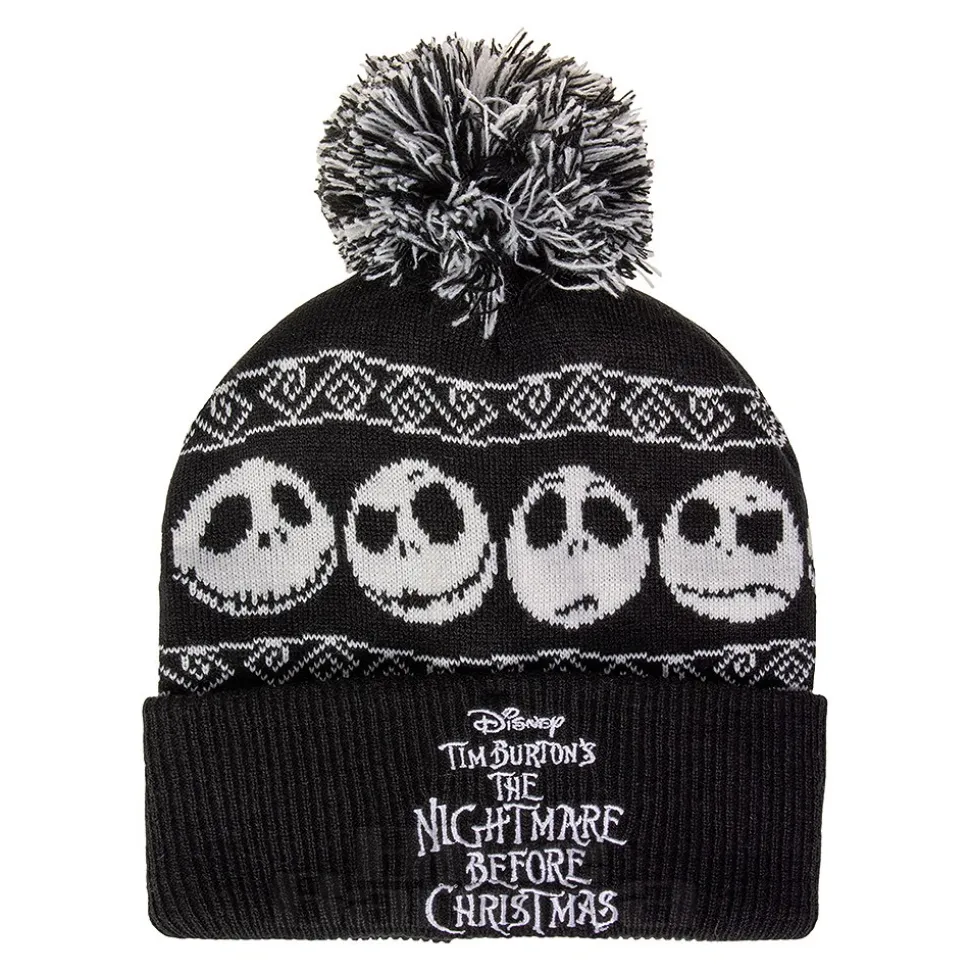 Nightmare Before Christmas Jack Skellington Knitted Hat (Black)