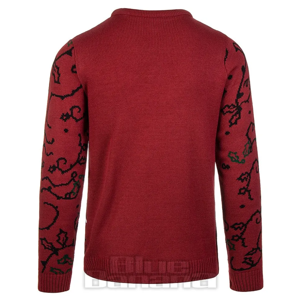 Nightmare Before Christmas Jack & Sally Knit Jumper (Red)