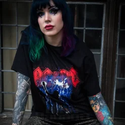 Official AC/DC Thunderstruck T Shirt (Black)