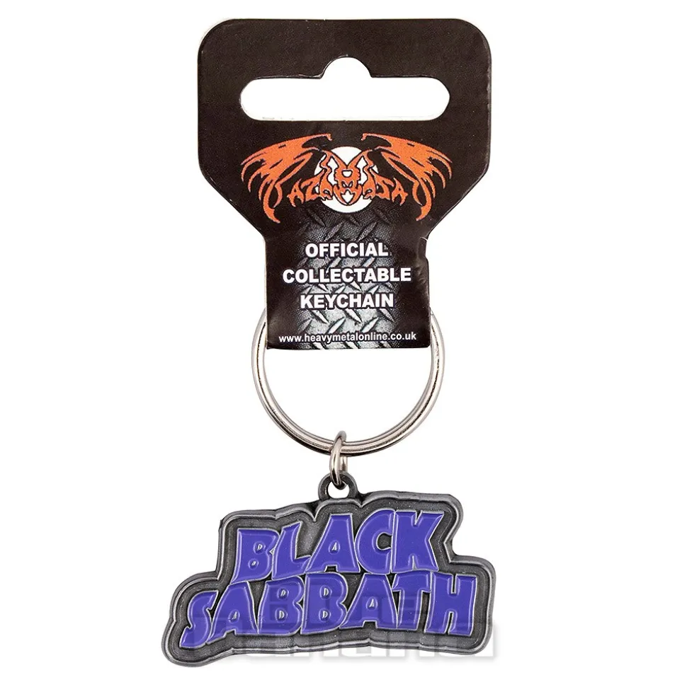 Official Black Sabbath Logo Keyring (Purple)