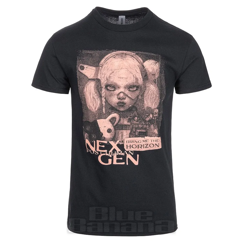 Official Bring Me The Horizon Distressed Nex Gen T-Shirt (Black)