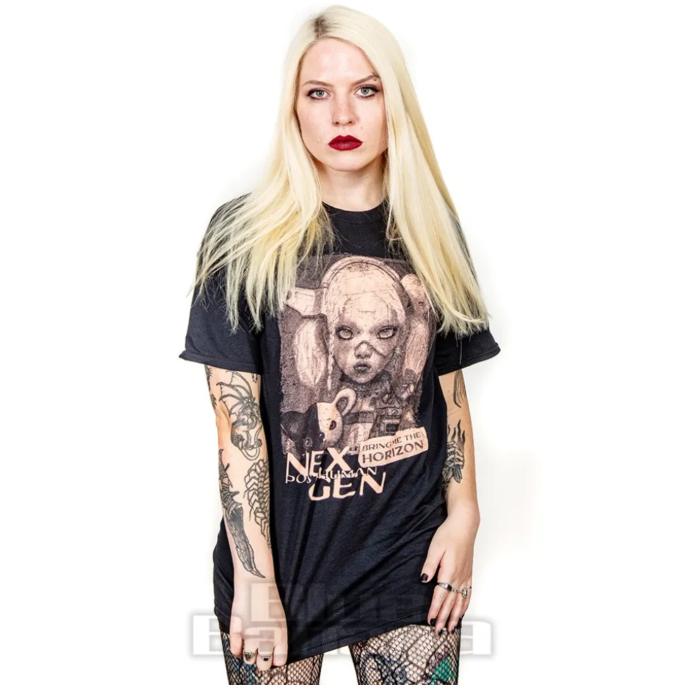 Official Bring Me The Horizon Distressed Nex Gen T-Shirt (Black)
