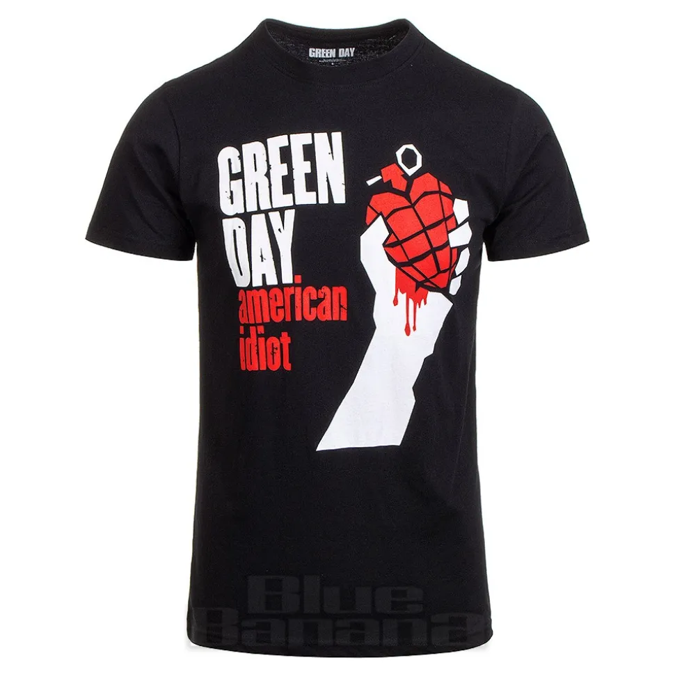 Official Green Day American Idiot T Shirt (Black)