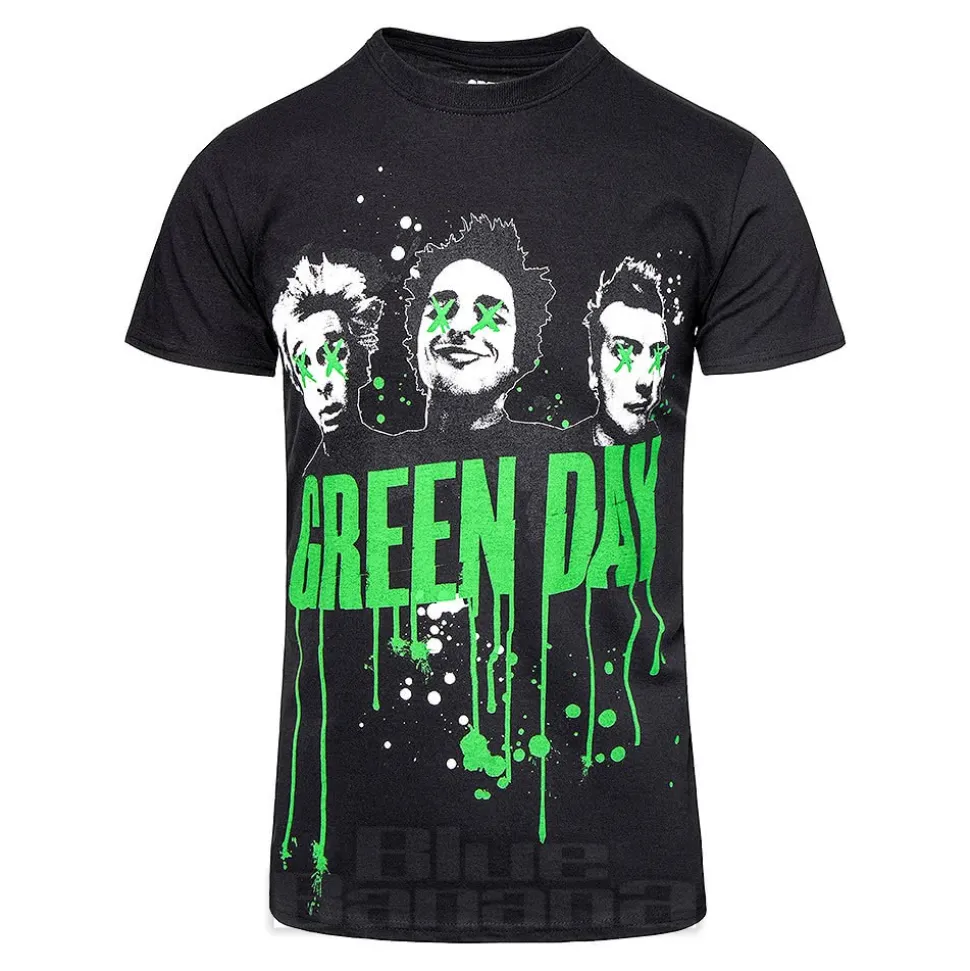 Official Green Day Drips T Shirt (Black)