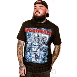 Official Iron Maiden 9 Eddies T Shirt (Black)