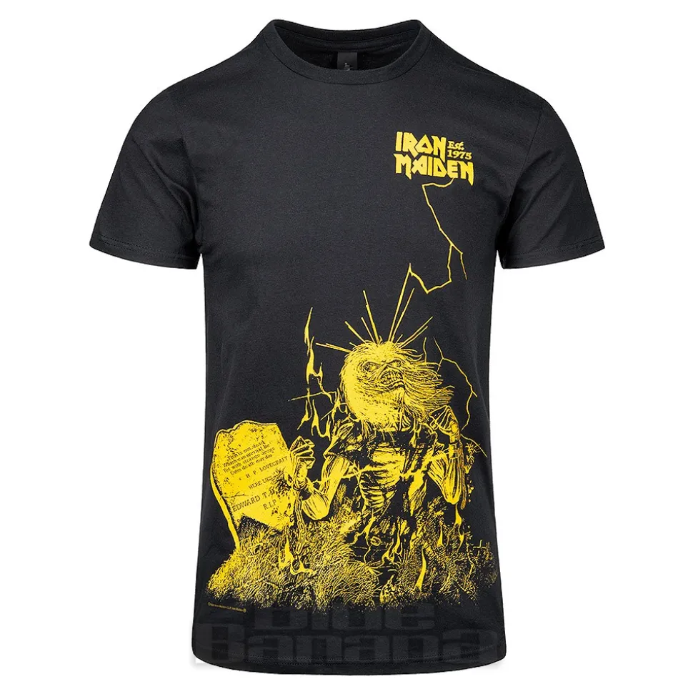 Official Iron Maiden Life After Death Lightning T-Shirt (Black)