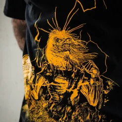 Official Iron Maiden Life After Death Lightning T-Shirt (Black)
