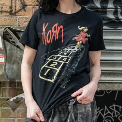 Official Korn Follow the Leader Hopscotch T-Shirt (Black)
