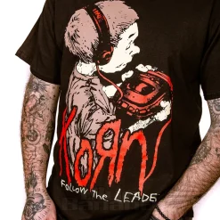 Official Korn Follow The Leader T-Shirt (Black)