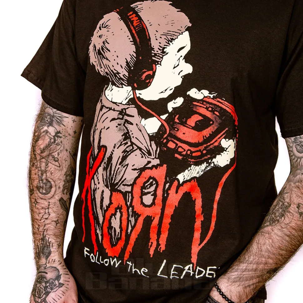 Official Korn Follow The Leader T-Shirt (Black)