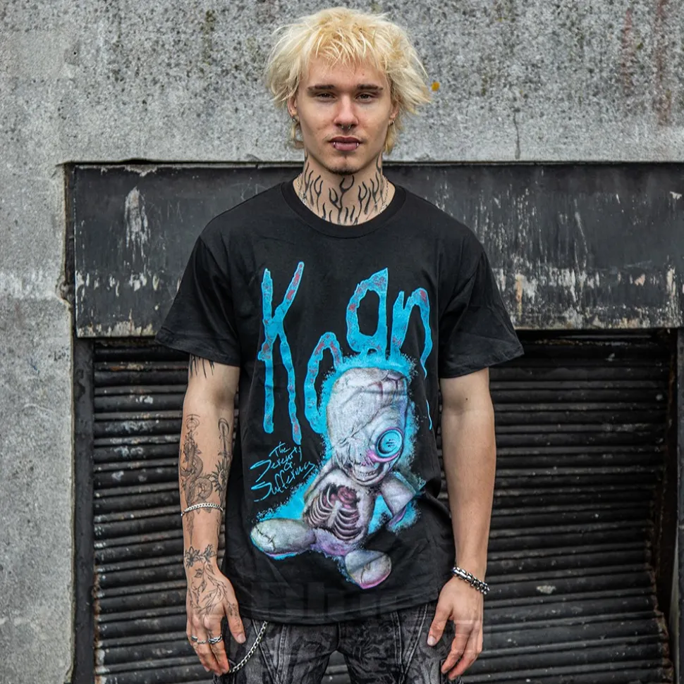 Official Korn SOS Doll T Shirt (Black)