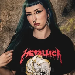 Official Metallica Heart Explosive T-Shirt (Black)