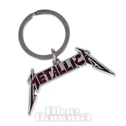 Official Metallica Logo Keyring (Red)