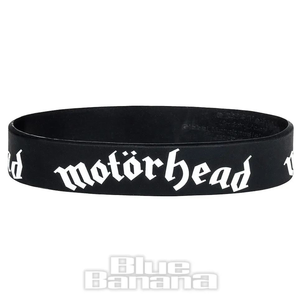 Official Motorhead Logo Gummy Wristband (Black)