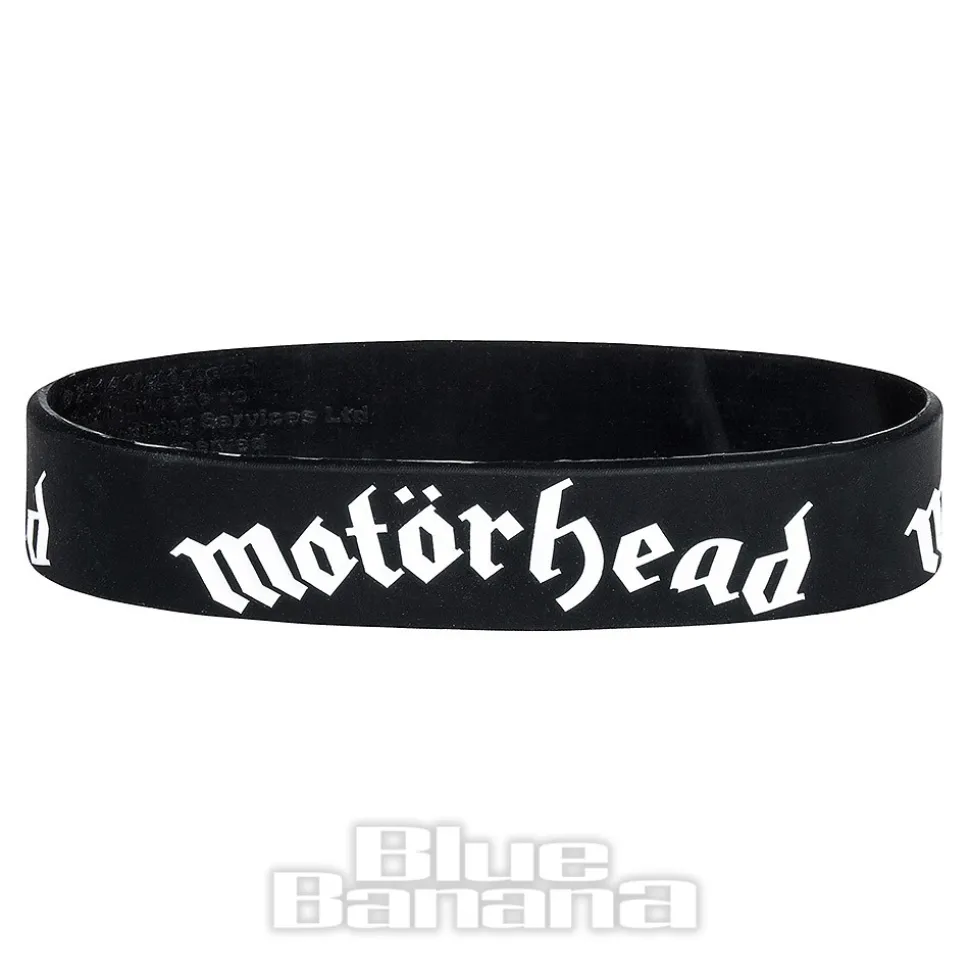 Official Motorhead Logo Gummy Wristband (Black)